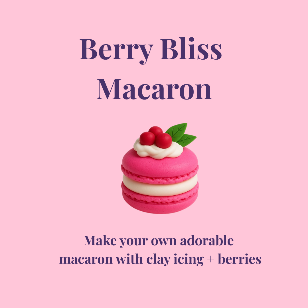 Berry Bliss Macaron DIY Soft Air-Dry Clay Kit